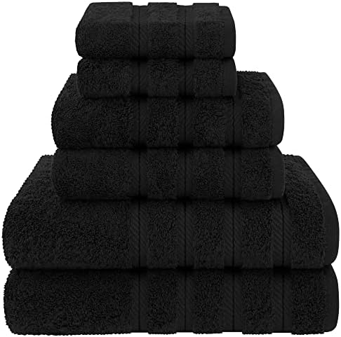American Soft Linen 100% Cotton Luxury Turkish Towels, 6 Piece Towel Set by AmericanSoftLinen