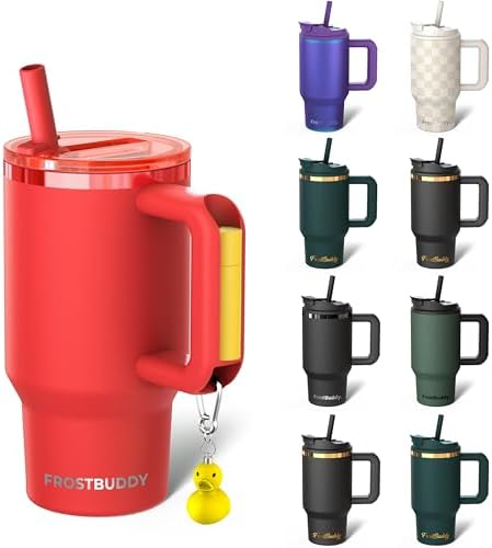 Frost Buddy Thicc Buddy 16oz Tumbler - Insulated Stainless Steel (Red) by FrostBuddy