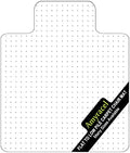Amyracel Clear Chair Mat for Low Pile Carpet, 53'' x 45'' Thick Computer Desk Chair Mat for Carpeted Floors, Easy Glide Plastic Floor Mat for Office Chair on Carpet Protection (45'' x 53'' with Lip) by Amyracel
