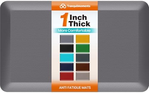 1-Inch Thick Anti-Fatigue Mat for Kitchen and Standing Desk, 20"x32", Grey by Unknown