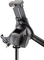 K&M - Konig & Meyer 19790.516.55 - Universal Tablet iPad Holder for Mic Stand - Switch Landscape to Portrait - Professional Grade for all Musicians - Studio or Remote Home Use - German Made - Black - Image 2