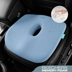 Skechers Seat Cushion Memory Foam,Donut Pillow Office Chair Cushion for Tailbone Pain Relief,Butt Pillow for Office Chair,Car seat Cushion,Long Sitting Office Workers,and Car Drivers,Blue - Image 2