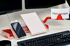 MemoScape Adjustable in-Line Document Holder for Typing | Reduces Neck Strain, Improves Focus, Boosts Desk Organization, and Workflow | Paper Holder Stand for Desk and Home Office - Red (VUR 3060) - Image 5