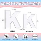 13.8" Extra Large Acrylic Letter Charcuterie Board Box, Reusable Fillable Letter Cake Candy Dish Display Serving Tray for Birthday Anniversary Party Decoration (K) - Image 2