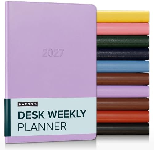 Harbor Desk Weekly Monthly Planner 2026-2027 Cambridge Lavender by Harbor
