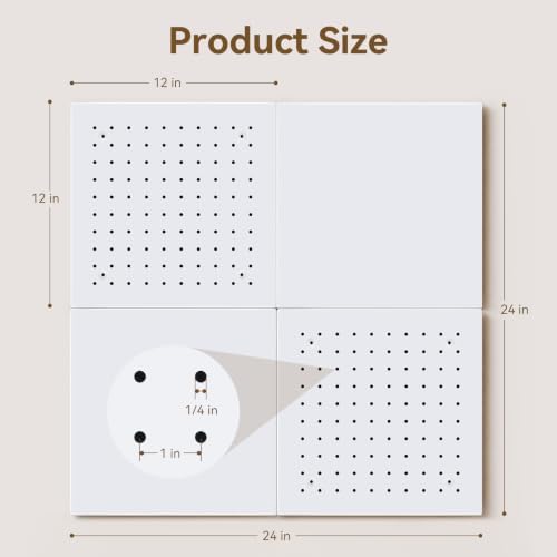 Maxtek Pegboard and Whiteboard Wall Organizer 24 x 24in Panels - Image 4