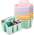 8 Pack Classroom Caddy Storage Basket with Handle (Pastel) by Yakydesign