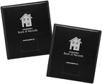 Homeowner's Book of Records Binder, Organize Household Receipts and Home Repair Record Keeping (Black - 2 Pack) by RealEstateSupplyStore