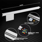 48 Inch Aluminum Ticket Holder Rail with 2 Receipt Stabbers for Restaurant, Kitchen, Bar - Image 5
