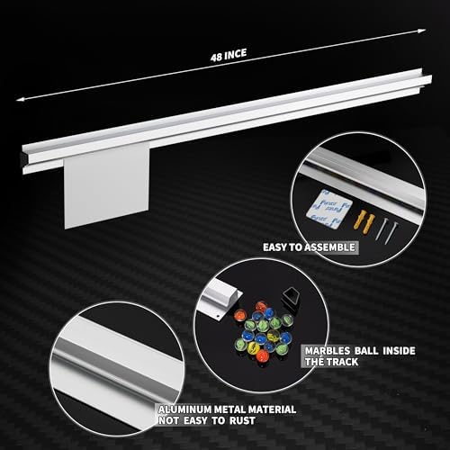 48 Inch Aluminum Ticket Holder Rail with 2 Receipt Stabbers for Restaurant, Kitchen, Bar - Image 5