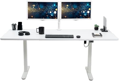 VIVO White 71 x 30 in Standing Desk, DESK-KIT-0W7W by VIVO