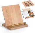 Wooden Recipe Book Holder& Kitchen Serving Tray for Kitchen Counter Decor by Unknown