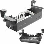 VIVO Black Clamp-On Flip-Open 19 in Cable Management Box, DESK-ACMB20-C by VIVO