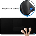 Cacoy 43" x 20" Extended Gaming Mouse Pad XXL, Large Mouse Mat with Stitched Edges, Non-Slip Rubber Base Computer Keyboard Mat, Premium Textured Surface Desk Mat Optimized for Speed and Control, Black - Image 5