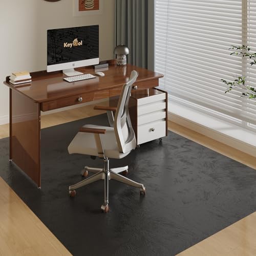 60" x 75" Office Mat for Hardwood Floor with 3D Feather Design,Waterproof&Non-Slip Computer Floors Mat,Utility Office Floor Mats for Rolling Chairs Hardwood,Office Chair Floors Protector for Home&Game by FeelLifeEnjoyLifelmmerseYourselfInLife