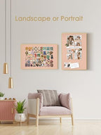 Fabric Bulletin Board 30x20 inches, Golden Aluminum Framed Wall Pin Board - Image 4