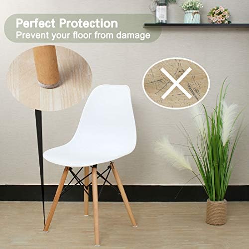 uxcell 36pcs Furniture Pads Round 1 1/4" Self-Stick Non-Slip Anti-Scratch Felt Pads Cabinet Closet Feet Floor Protector Beige (Pack of 2) - Image 3