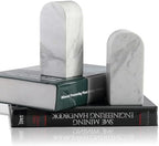 Koville Luxury Greek Marble Bookends for Shelves, Decorative Book Ends, 7lbs Heavy-Duty Marble Book Holders, Bookshelf Apartment Decor for Normal Books/CD/Video Games(Volakas) - Image 6
