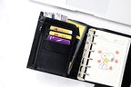 Moterm Pocket Luxe Rings Planner - Genuine Leather Binder Organizer (Pebble-Black, 30mm Ring) - Image 3