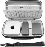 GEEKRIA Desktop Computer Hard Travel Case, Compatible with Apple 2026 Mac Mini M5 / 2024 Mac Mini M4 / Pro, Fit for Magic Keyboard, Mouse, Trackpad and Accessories (Dark Gray) by GEEKRIA