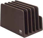 MobileVision Multi Device Stand & Organizer for Smartphones, Tablets and Laptops, Executive Dark Brown, 5 Slots - Image 7