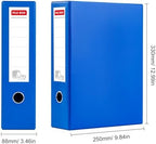 Storage File Boxes 4 Pack, Foldable File Box with Clip, 88mm Spine, Blue - Image 2