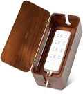 Large Acacia Wood Cable Management Box - Cord Hider&Organizer for TV Wires by HOME