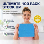 GLIMGLINT Reusable Shop Towels, 200 Pack Microfiber Cleaning Cloth, 11 x9 - Image 4
