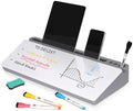 DOLLAR BOSS Glass Desk Whiteboard Small Dry Erase Board, Grey by DOLLARBOSS