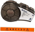 Brady Authentic (M21-375-595-OR) All-Weather Vinyl Label for Indoor/Outdoor ID, Lab and Equipment Labeling, Black on Orange- For M210, M210-LAB, M211, BMP21-PLUS and BMP21-LAB Printers, .375" W, 21' L by BradyCorp