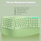 Split Ergonomic Keyboard Wireless with Cushioned Wrist & Palm Rest - Image 5