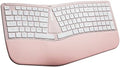 Nulea RT07B Wireless Ergonomic Keyboard - Split Keyboard, Wrist Rest, Natural Typing, Bluetooth and USB Connectivity, USB-C Rechargeable,Compatible with Windows Mac (Silver White) by Nulea