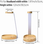 Avantree TR902 - Wood and Aluminum Headphone Stand with Cable Holder - Image 5