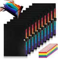 10 Pack Expanding File Folders with Labels, Accordion File Organizer 7 Pocket Expanding File Folders Letter Size, Accordion Paper Document Bill Receipt Organizer Folder by Unknown