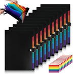 10 Pack Expanding File Folders with Labels, Accordion File Organizer 7 Pocket Expanding File Folders Letter Size, Accordion Paper Document Bill Receipt Organizer Folder by Unknown