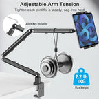 Portable Monitor Stand 15.6", Heavy Duty Tablet Arm Mount with Desk Clamp - Image 6