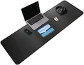 ZORESYN PU Leather Desk Pad, 55.1"x15.8", Black by ZORESYN