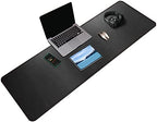 ZORESYN PU Leather Desk Pad, 55.1"x15.8", Black by ZORESYN