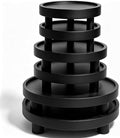 6 PCS 5/6/8 Inch Wooden Risers for Display Wood Pedestal Stand (Black) by QZV