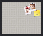 PinPix 22x18 inch Cork Bulletin Board. This Decorative Framed Pin Board Comes with Diamond Pattern in Shades of Grey Design and Satin Black. Ideal for Home, Office Decor or School (PinPix-373) by PinPixBulletinBoards