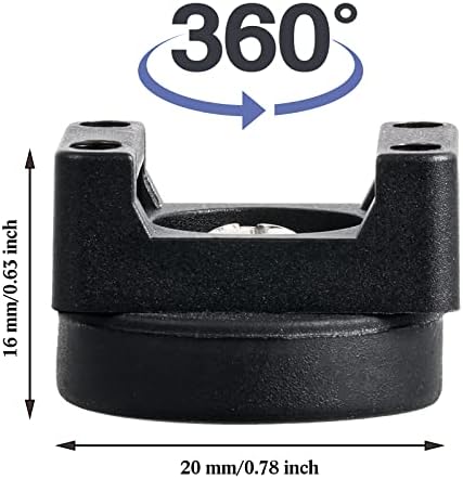 Yookeer 200 Pcs Magnetic Zip Tie Mount Cable Clips Black, 22 mm - Image 2