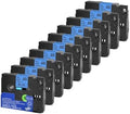 Compatible for Brother TZE-231 12mm Label Tape, 5-Pack, for PT-H110 P-Touch Label Printer, TZE-231/221/241/335, GreenCycle(Black on Blue-10PK,12mm) by Unknown