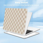 Teryeefi Khaki Checkered Case for MacBook Air 13.6 inch M5 M4 M3 M2 (2022-2026 Release) - Image 5
