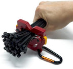 One Touch Cable Tie Holder/Zip Tie Organizer (Red) by EZENKOREA