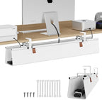 Zilink Under Desk Management Tray Desk Cable Organizer 40 inch, White by Zilink