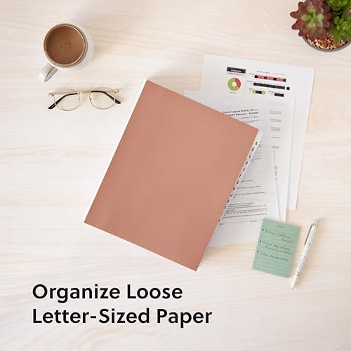 Smead Expandable Desk File Sorter, Alphabetical A–Z Organizer, 20 Laminated Index Dividers, Letter Size, Rosewood (89214), Letter (Pack of 5) - Image 3