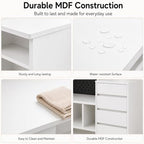 51.6" White Corner Computer Desk with Drawers for Home Office - Image 6