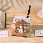 3D Calendar 2027, 3D Memo Pad Art Sticky Notes, Time Piece Calendar 2027, Creative Weekly Notepad with Light, Paper Carving Art Desktop Gift for Christmas Birthday Anniversaries (Cute Cottage 2027) - Image 3