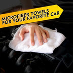 HOMEXCEL White Microfiber Cleaning Cloth 200PK, Towels for Cars, 12.5×12.5" - Image 7