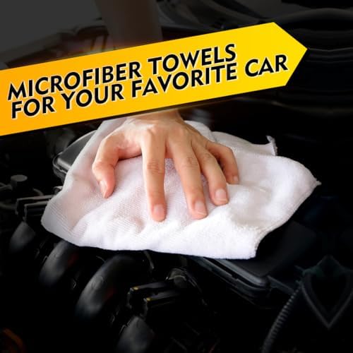HOMEXCEL White Microfiber Cleaning Cloth 200PK, Towels for Cars, 12.5×12.5" - Image 7